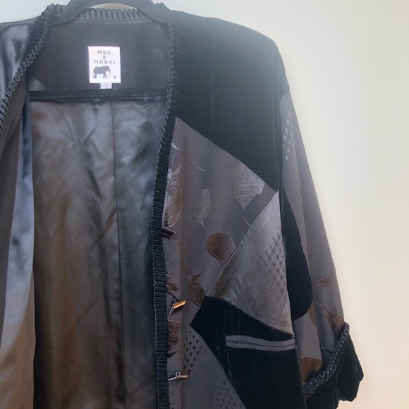 Max & Mabel Vintage Size 1 Jacket Silk Blend - Picture 5 of 6